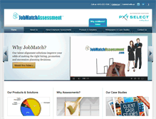 Tablet Screenshot of jobmatchassessment.com